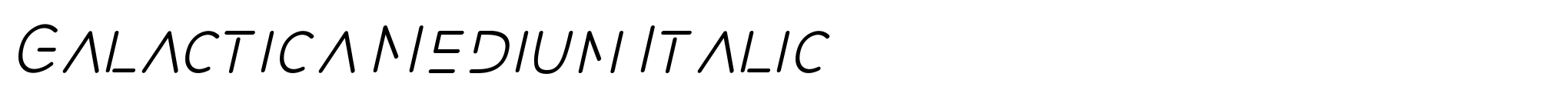 Galactica Medium Italic image